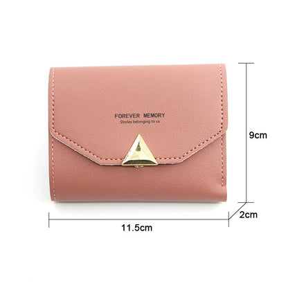 New Creative Korean Style Women's Short Wallet Wallet Women's Clutch Bag Multiple Card Slots Wallet Coin Purse