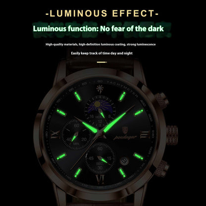 Men's Multi-Function Sports Watch Multi-Function Sports Timing Moon Phase | Ectron Online