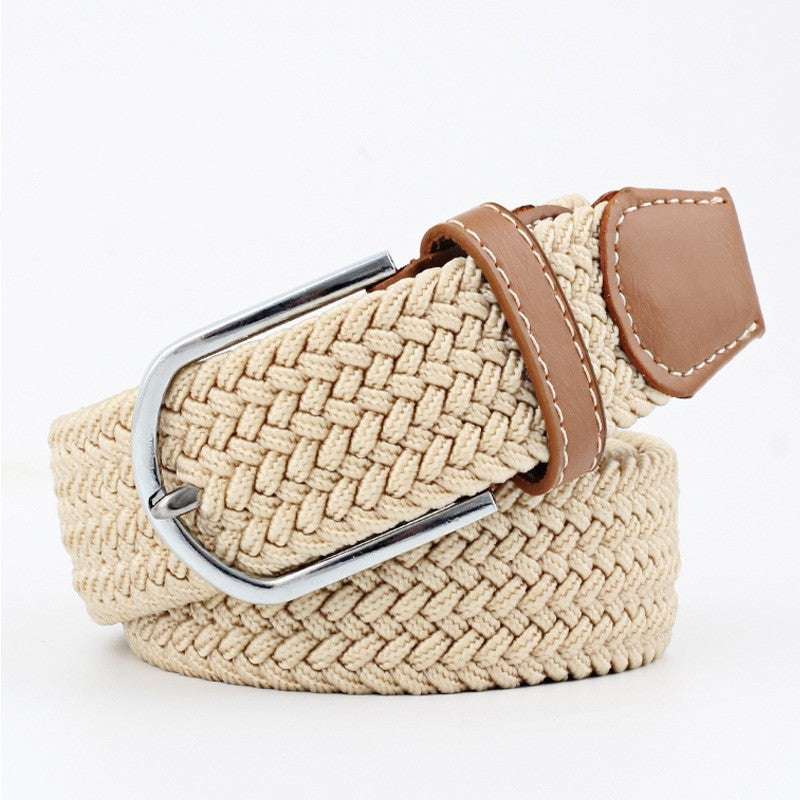 Women's Canvas Pants with Braided Belt Women's Canvas Belt Student Pants Casual | Ectron Online