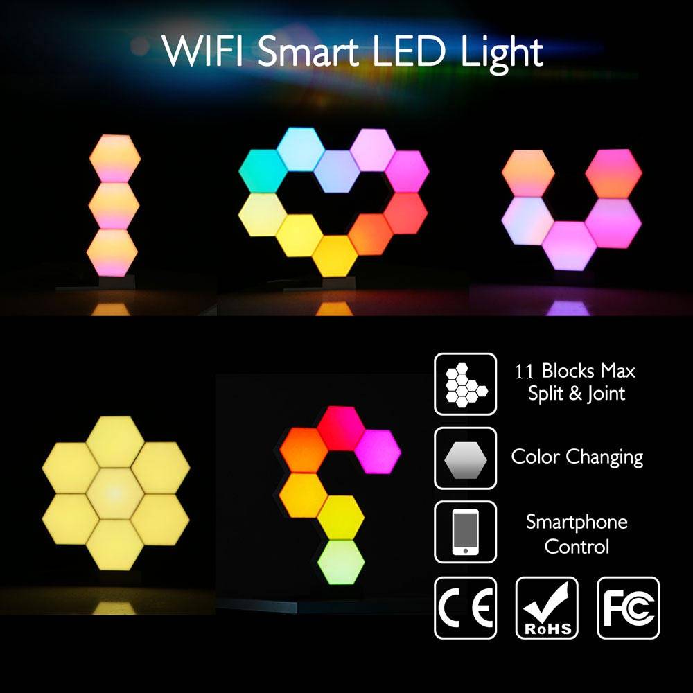 11-Pack Smart LED Lights - App Controlled RGB Lighting Kit