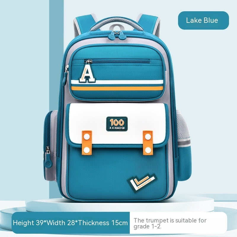 Spine & Waist Protection Schoolbag | Burden-Reducing Kids Backpack New Student Schoolbag Waist And Spine Pr | Ectron Online