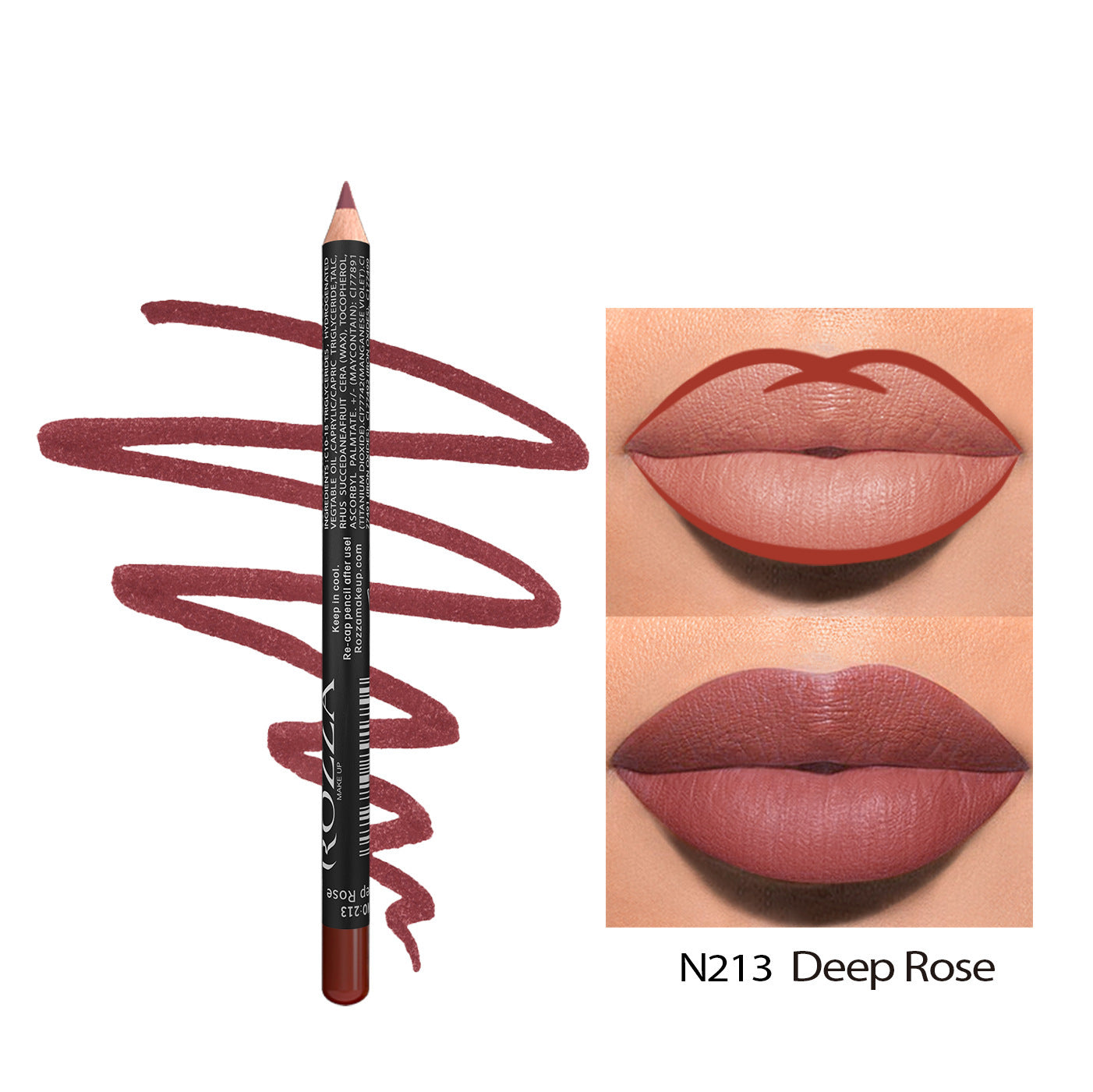 Matte Rich Lip Wood Lip Liner – Long-lasting, Water-Resistant No Stain On Cup No Fear Of Water 24 Hour | Ectron Online