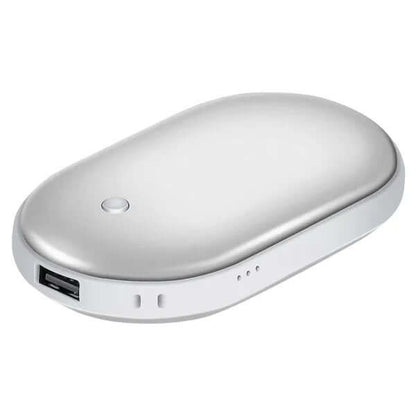 2-in-1 Rechargeable Hand Warmer & 5000mAh Power Bank - Portable Heat Portable Hand Warmer 5000mAh Power Bank | Ectron Online