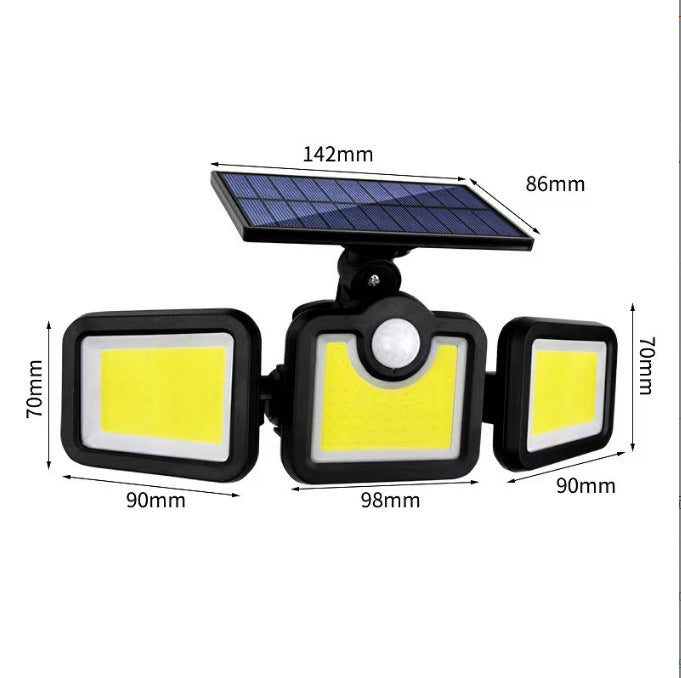 Solar Wall Lamp Household Outdoor Waterproof Induction