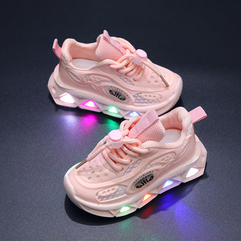 Children’s Light-Up Sneakers – Flashing LED Shoes for Kids (Unisex) Children's Sneaker Light-on Shoes | Ectron Online