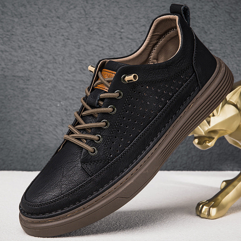 New Men's Casual Retro Sneakers for Summer Summer New Breathable Soft Bottom Lightw | Ectron Online
