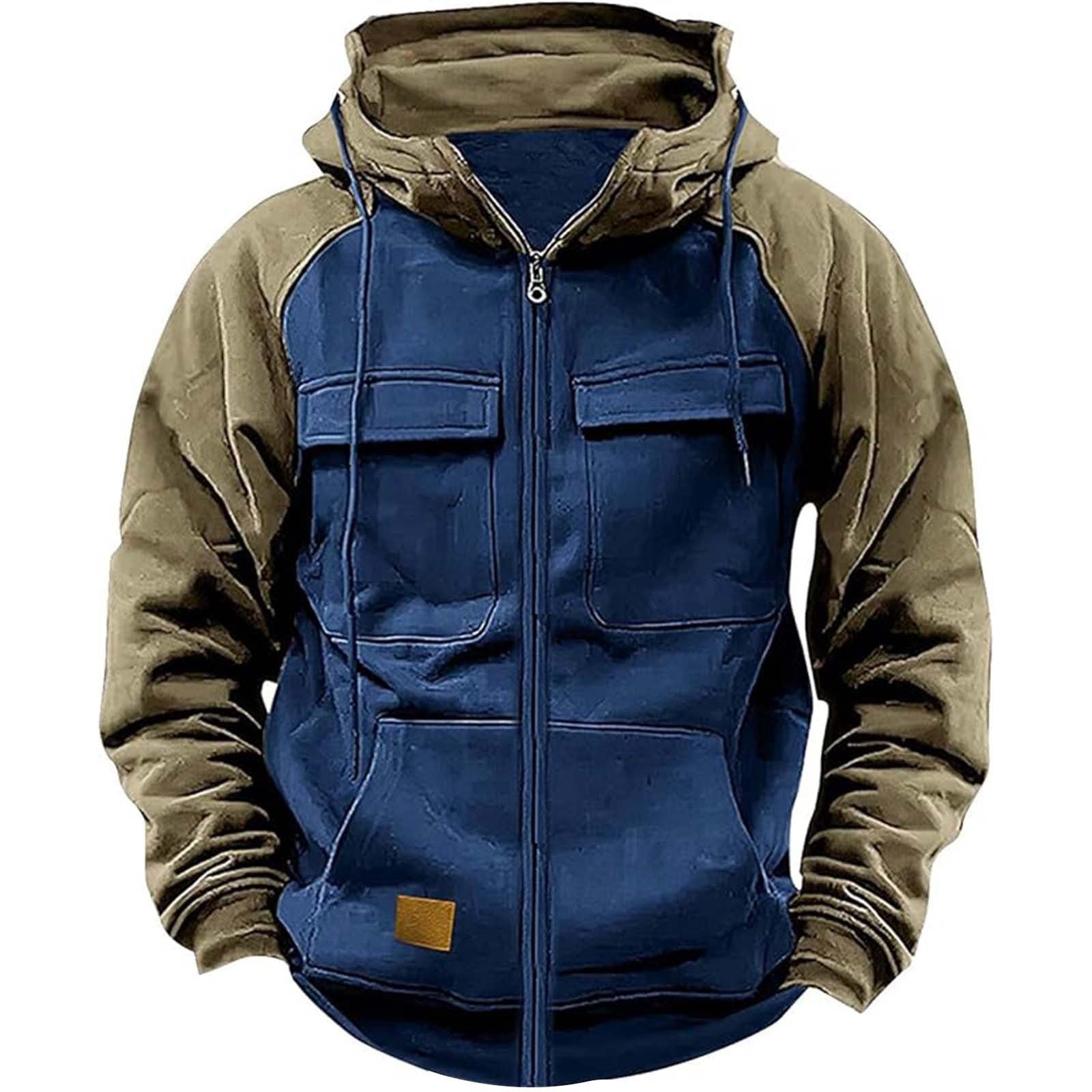 Men's Workwear Hoodie Men's Hoodie Youth Sports Multi-pocket W | Ectron Online