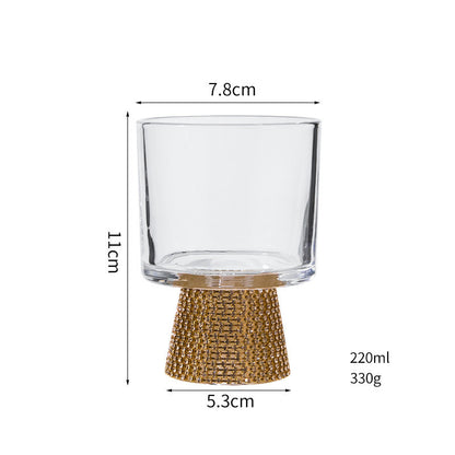 Light Luxury Diamond-encrusted Crystal  Wine Glass