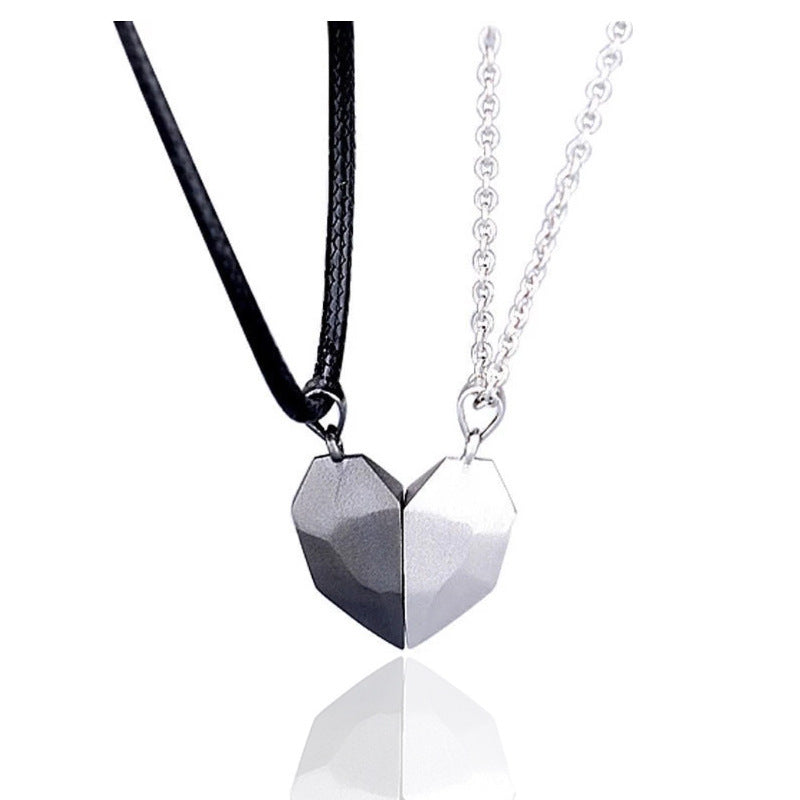 Eternal Bond | Heart-Shaped Couple Jewelry Necklace | Ectron Online