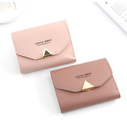 New Creative Korean Style Women's Short Wallet Wallet Women's Clutch Bag Multiple Card Slots Wallet Coin Purse