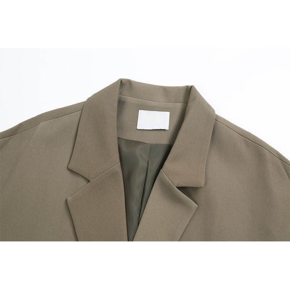 Korean Style Thin Looking Fashion Ins Vintage Blazer