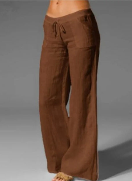 Spot Autumn And Winter Cross-Border Wish Women'S Casual Loose Trousers Stretch Waist Flared Yoga Pants Plus Size Women'S Pants