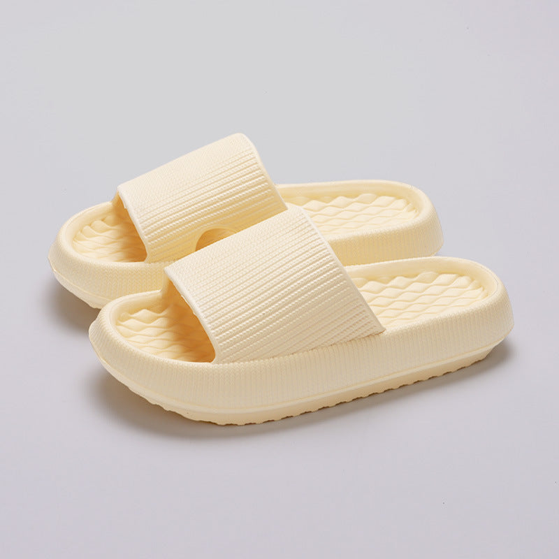 Summer EVA Slippers Solid Color Rhombus Stripe Anti-slip Slippers New Women's Home Shoes Summer EVA Slippers Solid Color Rhombus | Ectron Online