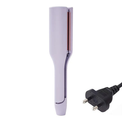 Hair straightener with plug on a white background