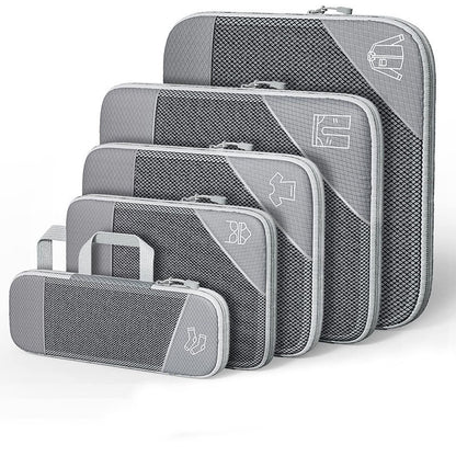Travel Can Be Compression Storage Bag Suit With Shoe Bag Mesh Visual Luggage Organizing