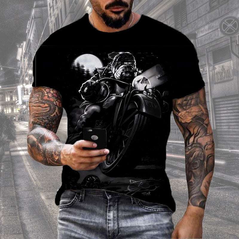 Men’s Digital Print Street Sports T-Shirt – Short Sleeve Tee Men's Digital Print Street Sports Short | Ectron Online