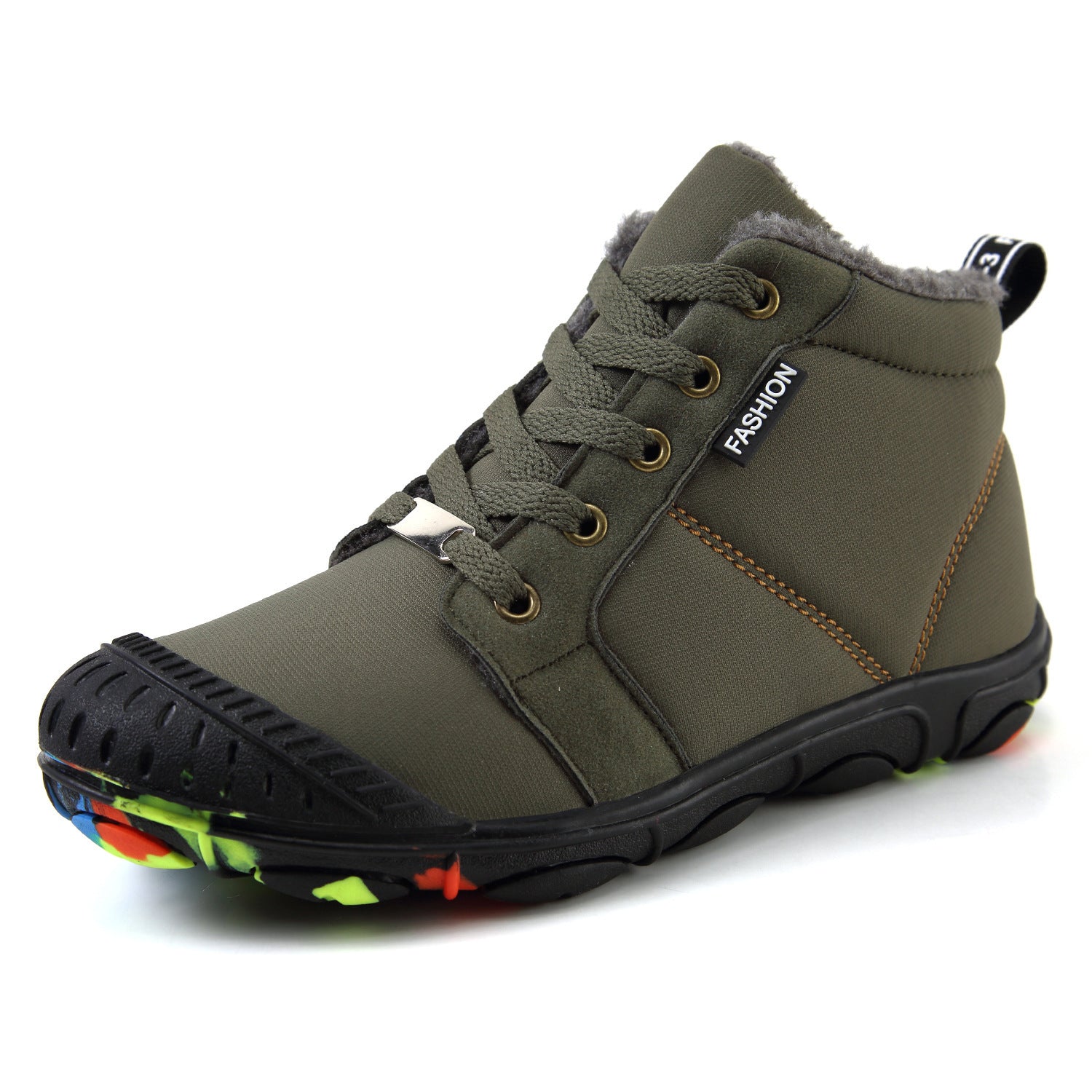 Children’s Waterproof High-Top Snow Boots with Velvet Lining Children's Cotton Shoes Outdoor High-top | Ectron Online