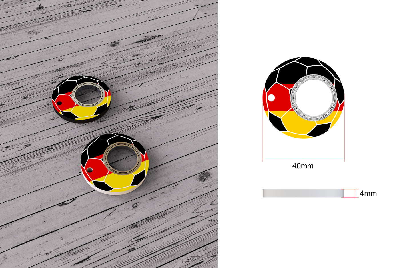 Creative Football World Cup Fidget Spinner Toy Keychain Hand Spinner Anti-Anxiety Toy Relieves Stress Finger Spinner Keychain Bottle Opener Kids Toy