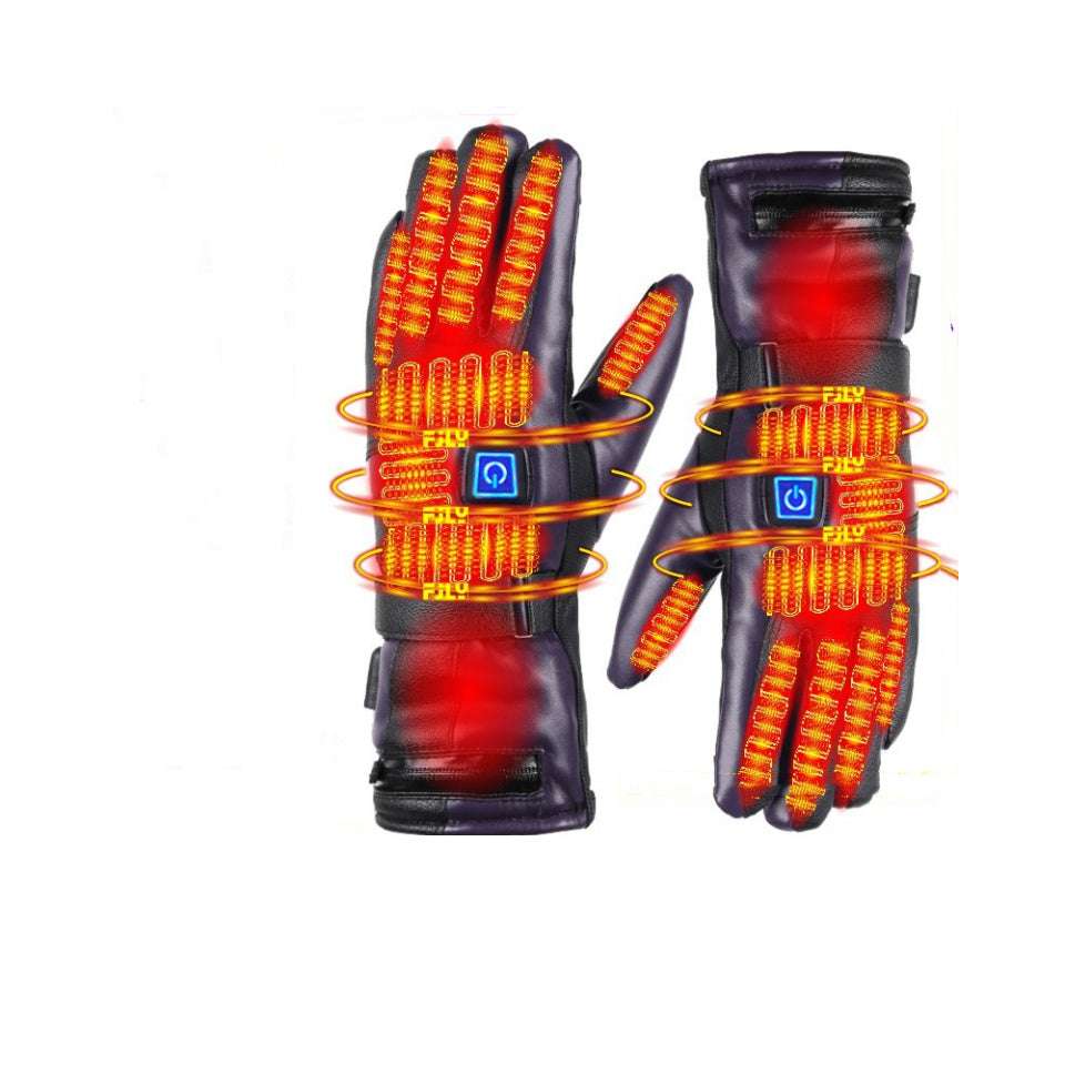 Full Finger Heated Motorcycle Gloves Full Finger Warm Waterproof Motorcycle O | Ectron Online