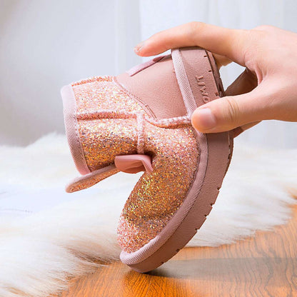 Fashion Simple And Warm Children's Cotton Snow Boots