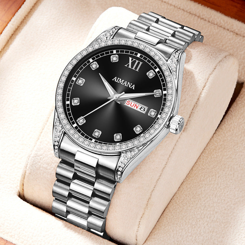 Diamond Disc Quartz Watch for Women Log Series Diamond Disc Quartz Women's W | Ectron Online