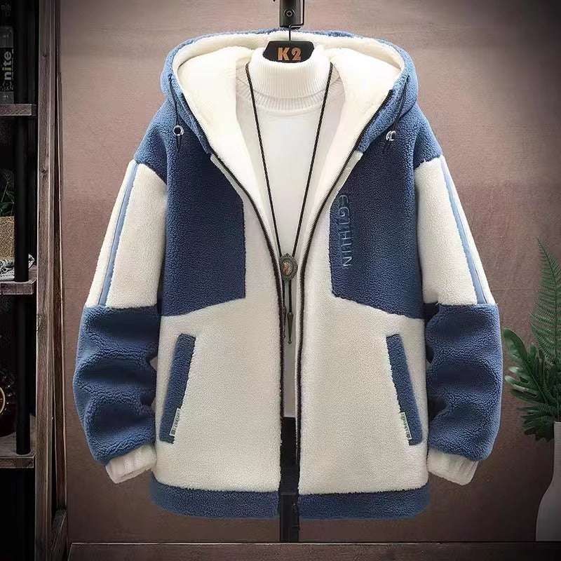 Men's Cozy Berber Fleece Jacket Men's Fashion Loose Berber Fleece Coat | Ectron Online