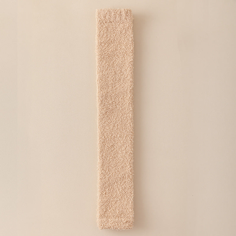 Plush Winter Warm Dual-Purpose Heel & Knee Protection Socks for Seniors