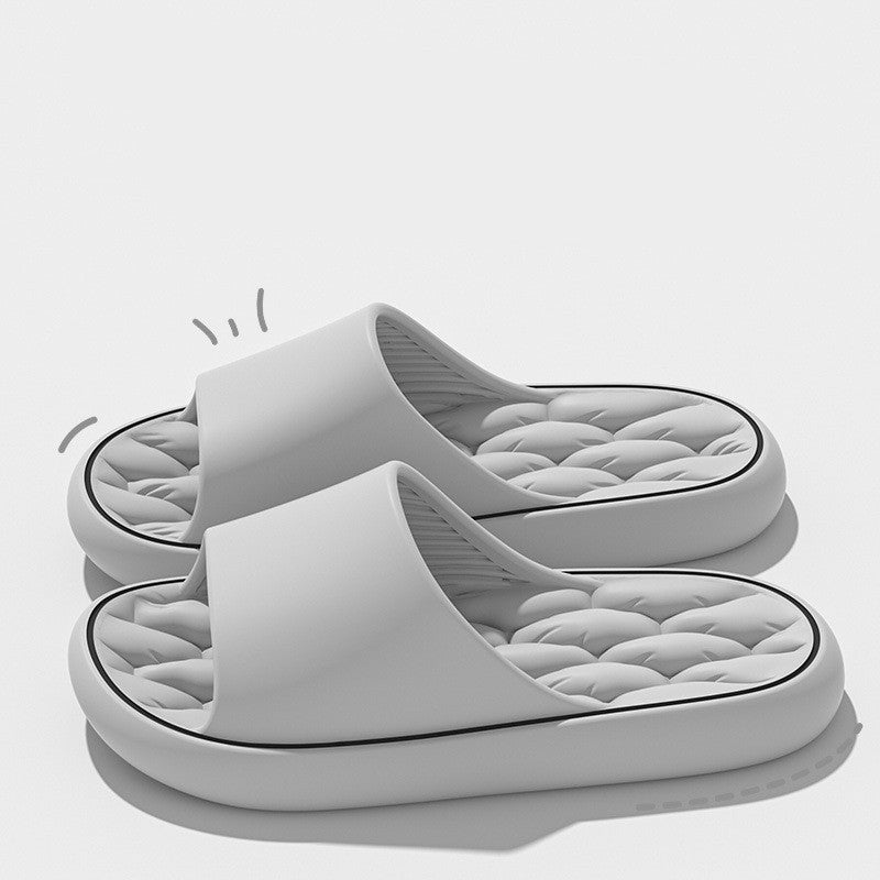 Non-slip Design Bathroom Slippers Home Summer Thick Sole Floor Bedroom House Shoes For Women Men Non-slip Design Bathroom Slippers Home S | Ectron Online