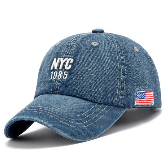denim baseball hat