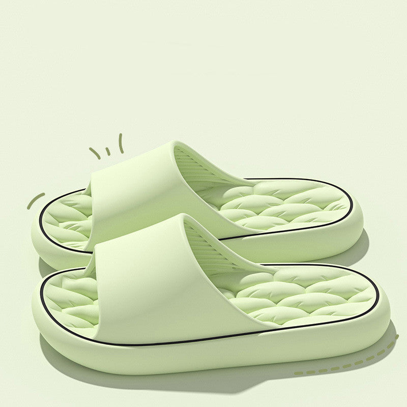 Non-slip Design Bathroom Slippers Home Summer Thick Sole Floor Bedroom House Shoes For Women Men Non-slip Design Bathroom Slippers Home S | Ectron Online