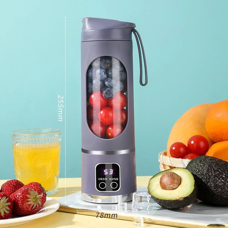Portable Dual-Motor 12-Blade Juicer Cup