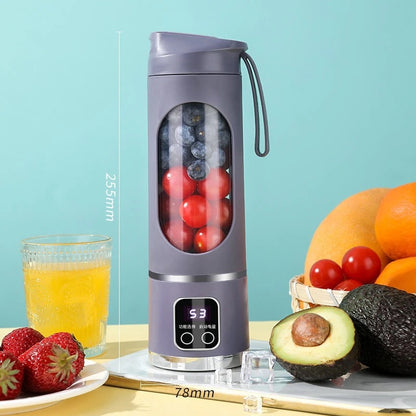 Portable Dual-Motor 12-Blade Juicer Cup