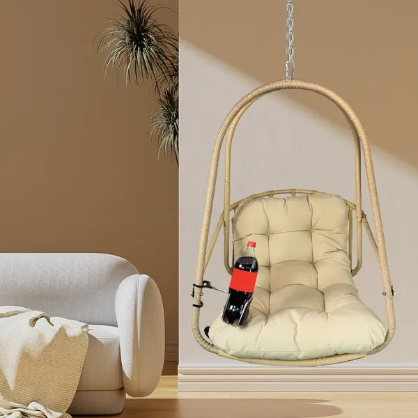 Hanging Egg Chair - Indoor & Outdoor Woven Rattan Swing Chair