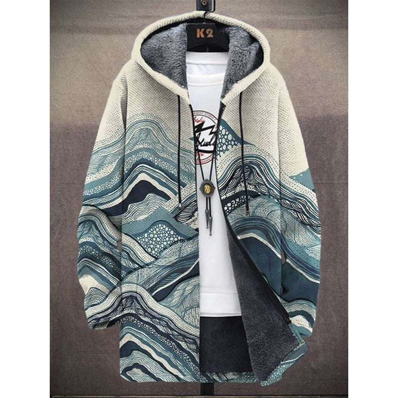 Digital Print Padded Fleece Jacket Fashion Digital Printing Fleece Padded C | Ectron Online