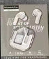 Transparent Bluetooth headset in retail box with headset illustration