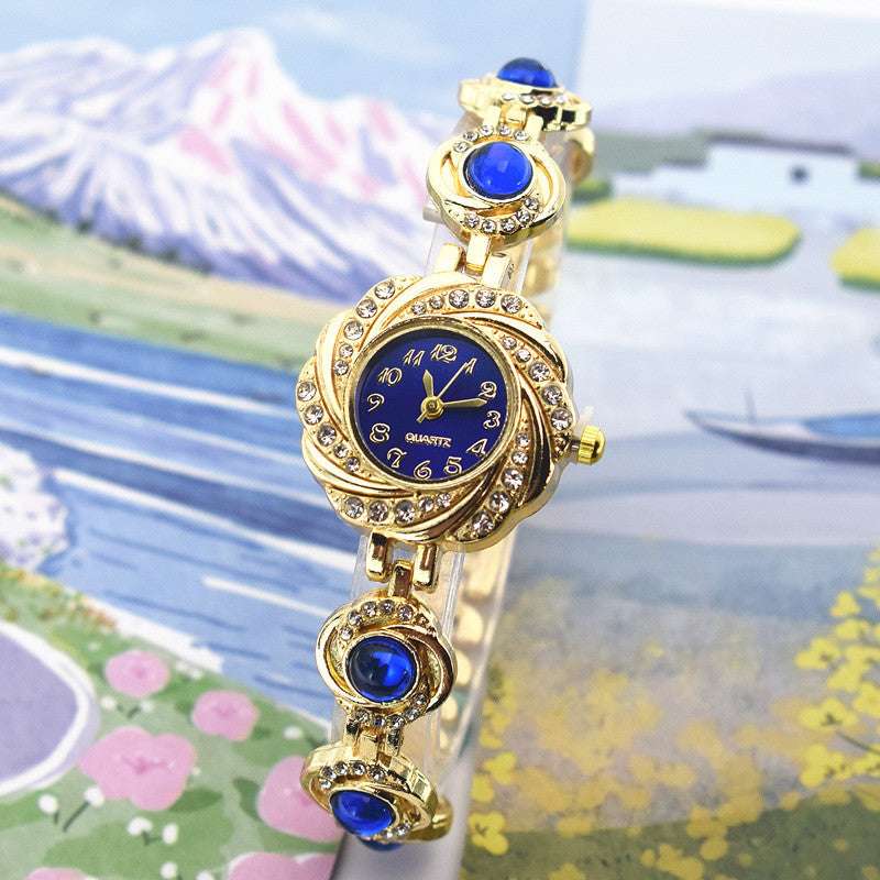 Chalcedony Diamond Light Luxury Bracelet Watch Chalcedony Women's Diamond Light Luxury | Ectron Online