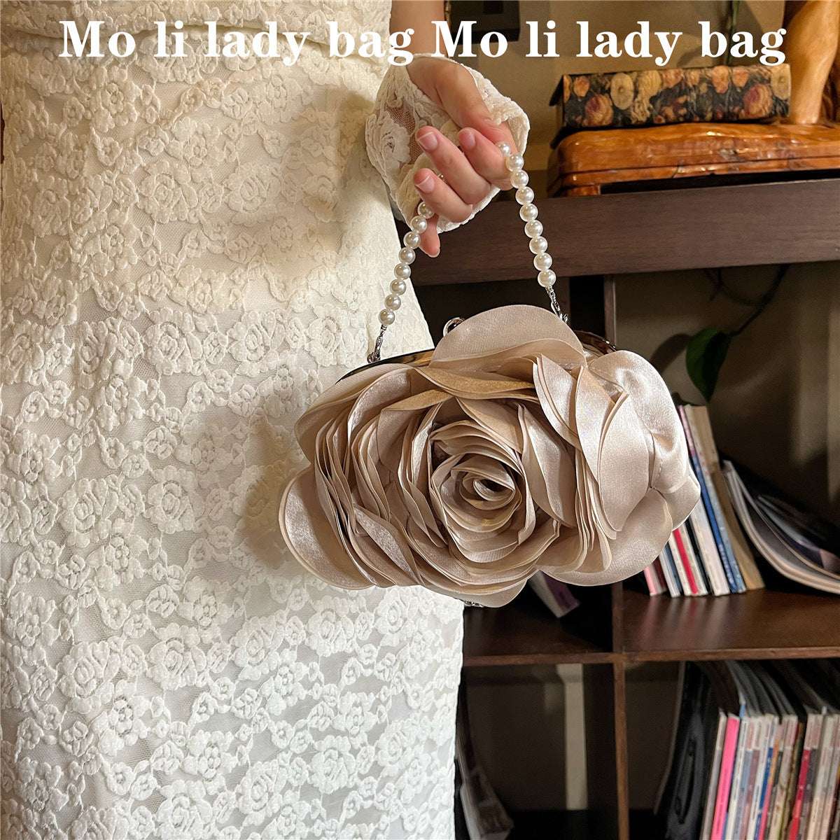 New Chinese Retro Dinner Bag Flower Clutch Women's Bag