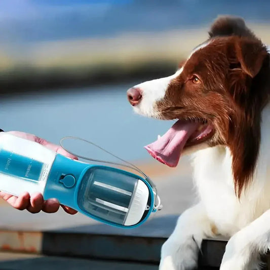 Dog Water Cup Drinking Food Garbage Bag Three-in-one Portable Small Multi-functional Pet Cups Pets Supplies - Ectron Online