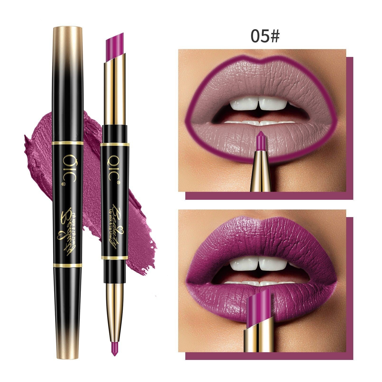 Double-Headed Lipstick & Lip Liner High Quality Double-headed Lipstick Lip | Ectron Online