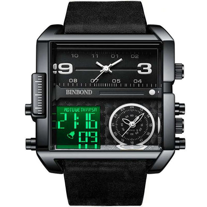 Men's Large Dial Sports Quartz Watch Men's Fashion Large Dial Multi-functiona | Ectron Online