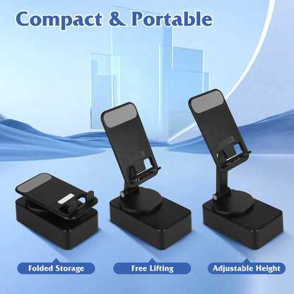 4-in-1 Wireless Speaker & Phone Stand | 5000mAh Power Bank with RGB 1Pc 4 In 1 Foldable Wireless Speaker Pho | Ectron Online