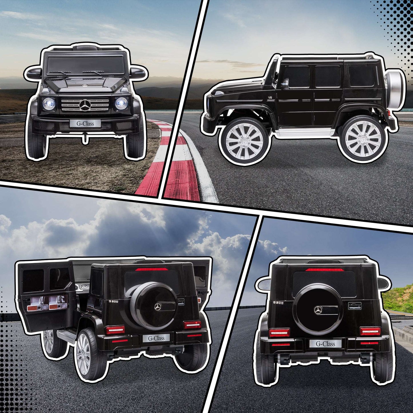 Licensed Mercedes-Benz G500 Kids Car - 12V Electric G-Wagon & Remote 12V Mercedes Benz G500 Licensed Kids Ele | Ectron Online