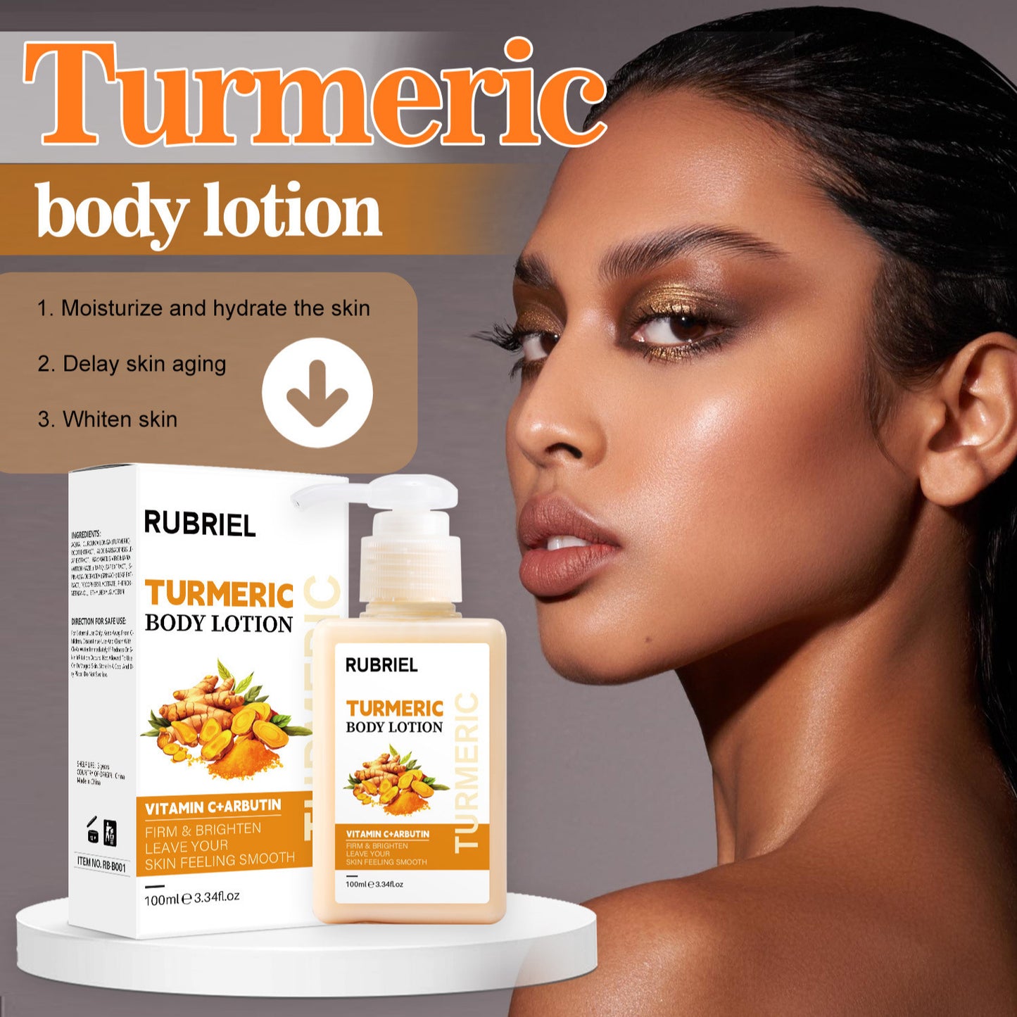 Turmeric Body Lotion L Brightening Mild Brightening White