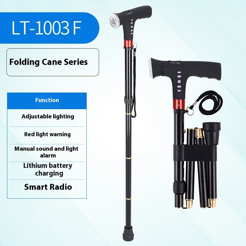 Multifunctional Non-Slip Smart Retractable Folding Cane Multifunctional Non-slip Smart Retractab | Ectron Online