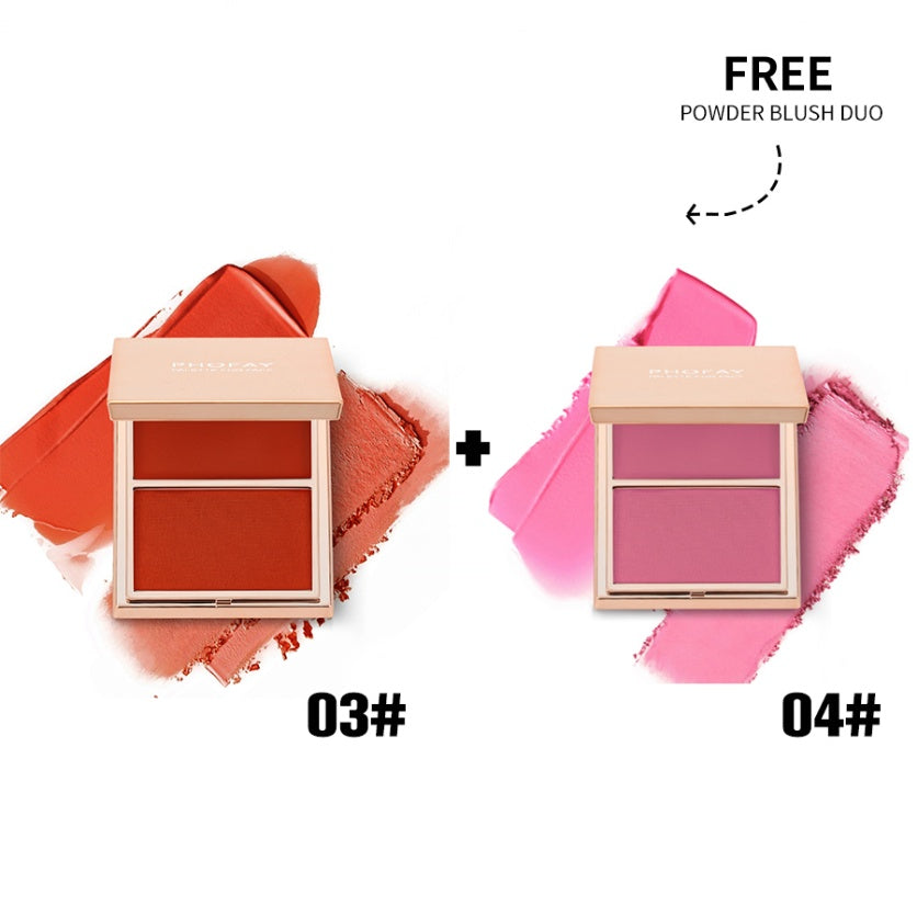 PHOFAY Double-Take Cream & Powder Blush Duo PHOFAY Double-Take Cream & Powder Blush | Ectron Online