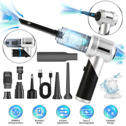 20000PA Cordless Car Vacuum - 4-in-1 Brushless Handheld Cleaner Cordless Car Vacuum Cleaner Portable Han | Ectron Online