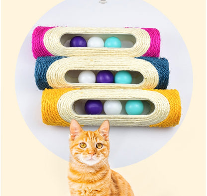 Long Sisal Drum Cat Toys Three