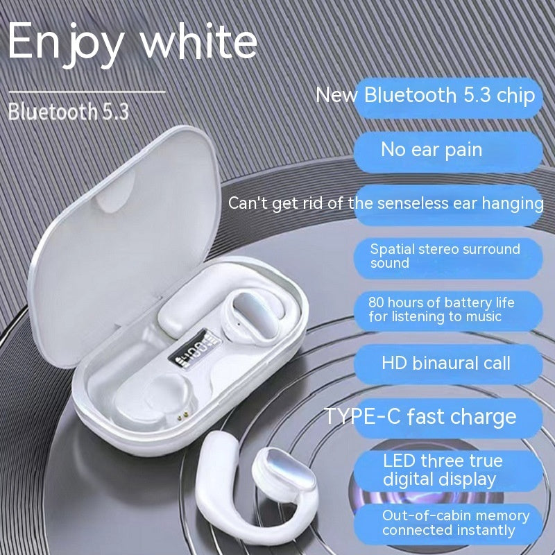 Wireless Bluetooth Headset with Digital Display – 9H Battery Wireless Bluetooth External Non-in-ear U | Ectron Online