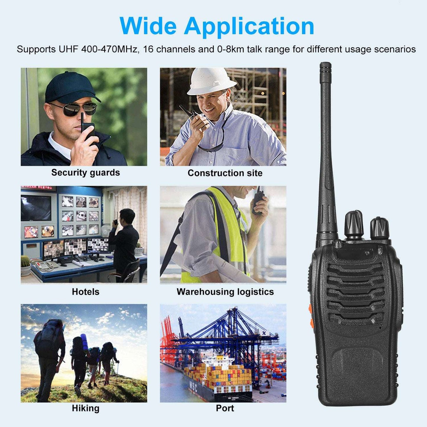 2-Pack Baofeng BF-888S Walkie Talkies | 16CH Long Range UHF Two-Way Radio 2 X Baofeng BF-888S Walkie Talkies Two W | Ectron Online