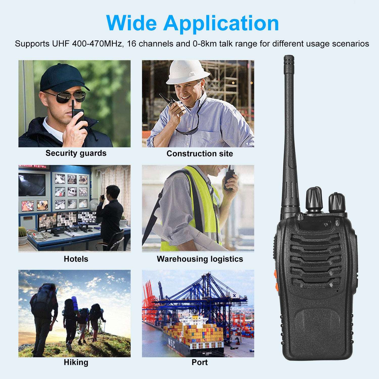 2-Pack Baofeng BF-888S Walkie Talkies | 16CH Long Range UHF Two-Way Radio 2 X Baofeng BF-888S Walkie Talkies Two W | Ectron Online